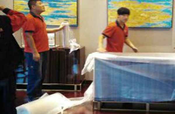 臨朐山水文苑搬家現(xiàn)場